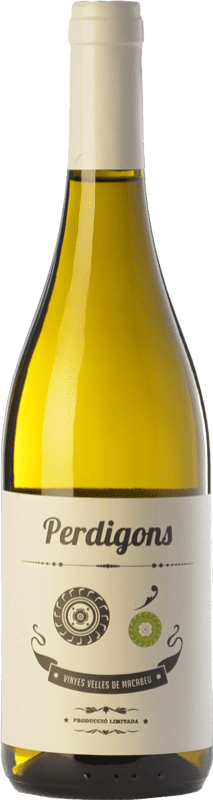 8,95 € Spedizione Gratuita | Vino Bianco Perdigons D.O. Terra Alta Catalogna Spagna Viognier, Macabeo 75 cl