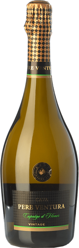 21,95 € Envio grátis | Espumante branco Pere Ventura Cupatge d'Honor Reserva D.O. Cava Catalunha Espanha Xarel·lo, Chardonnay Garrafa 75 cl