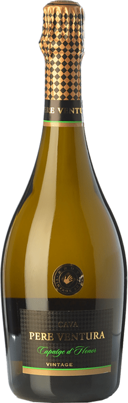 21,95 € Envoi gratuit | Vin Mousseux Blanc Pere Ventura Cupatge d'Honor Réserve D.O. Cava Catalogne Espagne Xarel·lo, Chardonnay Bouteille 75 cl