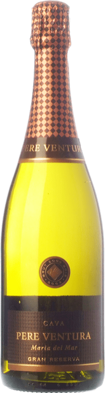 24,95 € 免费送货 | 白起泡酒 Pere Ventura Cuvée Maria del Mar 大储备 D.O. Cava 加泰罗尼亚 西班牙 Xarel·lo, Chardonnay 瓶子 75 cl