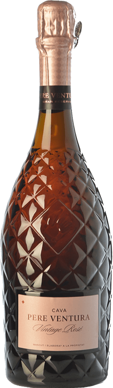 33,95 € Envoi gratuit | Vin Mousseux Rosé Pere Ventura Vintage, Rosé D.O. Cava Catalogne Espagne Pinot Noir Bouteille 75 cl