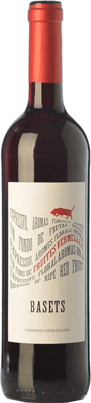 4,95 € Free Shipping | Red wine Pere Ventura Basets Negre Young D.O. Catalunya Catalonia Spain Merlot, Cabernet Sauvignon Bottle 75 cl