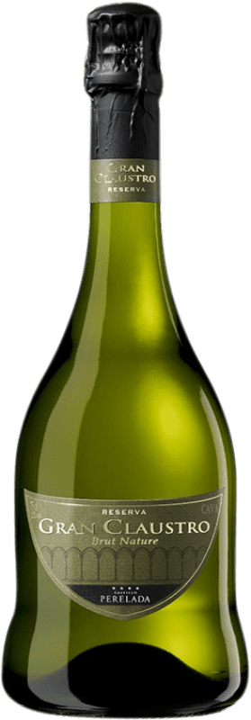 19,95 € 免费送货 | 白起泡酒 Perelada Gran Claustro Brut Nature 预订 D.O. Cava 加泰罗尼亚 西班牙 Pinot Black, Chardonnay, Parellada 瓶子 75 cl