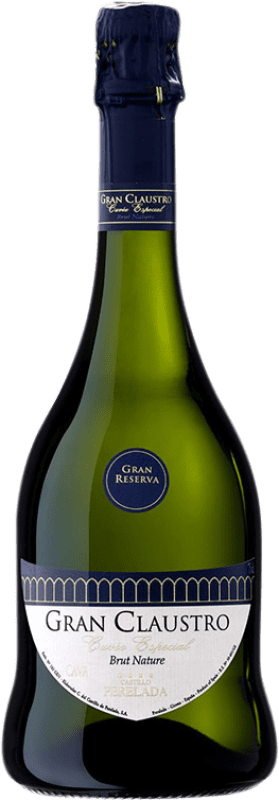 24,95 € 免费送货 | 白起泡酒 Perelada Gran Claustro Cuvée Especial Brut Nature 大储备 D.O. Cava 加泰罗尼亚 西班牙 Xarel·lo, Chardonnay, Parellada 瓶子 75 cl