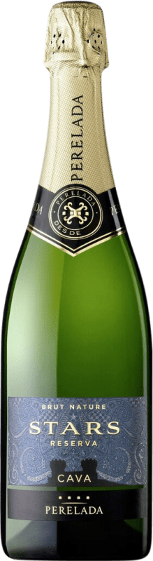 13,95 € 送料無料 | 白スパークリングワイン Perelada & Chivite Stars ブルットの自然 予約 D.O. Cava カタロニア スペイン Macabeo, Xarel·lo, Parellada ボトル 75 cl