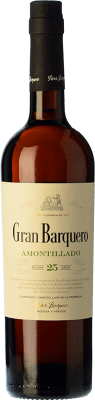 29,95 € Бесплатная доставка | Крепленое вино Pérez Barquero Gran Barquero Amontillado D.O. Montilla-Moriles Андалусия Испания Pedro Ximénez бутылка 75 cl