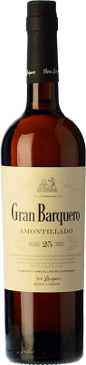 32,95 € Spedizione Gratuita | Vino fortificato Pérez Barquero Gran Barquero Amontillado D.O. Montilla-Moriles Andalusia Spagna Pedro Ximénez Bottiglia 75 cl