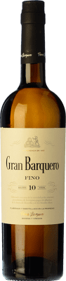16,95 € Kostenloser Versand | Verstärkter Wein Pérez Barquero Gran Barquero Fino D.O. Montilla-Moriles Andalusien Spanien Pedro Ximénez Flasche 75 cl
