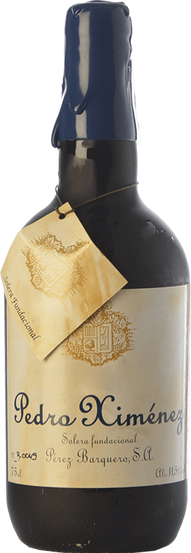 429,95 € Envío gratis | Vino Dulce Pérez Barquero 1905 Lote B PX Solera D.O. Montilla-Moriles Andalucía España Pedro Ximénez Botella 75 cl
