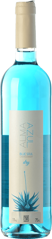 11,95 € Envio grátis | Vinho Branco Perfer Alma Azul Still Espanha Chardonnay 75 cl