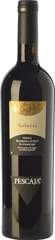28,95 € Free Shipping | Red Wine Pescaja Solneri Superior D.O.C. Barbera d'Asti Piemonte Italy Barbera Bottle 75 cl