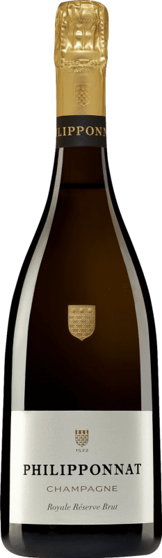69,95 € Envio grátis | Espumante Branco Philipponnat Brut — Bruto Royale — Real Reserva A.O.C. Champagne Champagne França Pinot Noir, Chardonnay, Pinot Meunier 75 cl