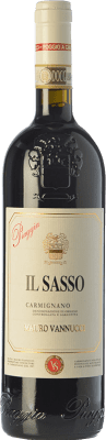 41,95 € Бесплатная доставка | Красное вино Piaggia Il Sasso D.O.C.G. Carmignano Тоскана Италия Merlot, Cabernet Sauvignon, Sangiovese, Cabernet Franc бутылка 75 cl
