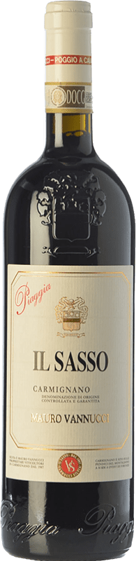 15,95 € Free Shipping | Red wine Piaggia Il Sasso D.O.C.G. Carmignano Tuscany Italy Merlot, Cabernet Sauvignon, Sangiovese, Cabernet Franc Bottle 75 cl