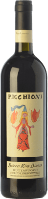 48,95 € Free Shipping | Red wine Picchioni Buttafuoco Bricco Riva Bianca D.O.C. Oltrepò Pavese Lombardia Italy Barbera, Croatina, Vespolina Bottle 75 cl