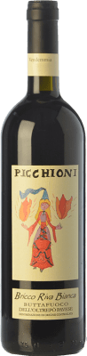 29,95 € Envío gratis | Vino Tinto Picchioni Buttafuoco Bricco Riva Bianca D.O.C. Oltrepò Pavese Lombardia Italia Barbera, Croatina, Vespolina Eco — Ecológico 75 cl