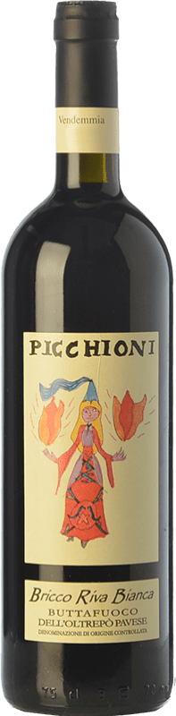 27,95 € Free Shipping | Red wine Picchioni Buttafuoco Bricco Riva Bianca D.O.C. Oltrepò Pavese Lombardia Italy Barbera, Croatina, Vespolina Bottle 75 cl