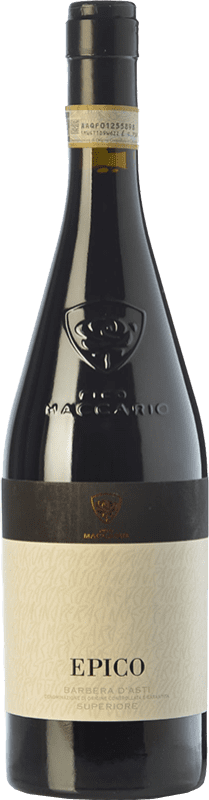 42,95 € Бесплатная доставка | Красное вино Pico Maccario Superiore Epico D.O.C. Barbera d'Asti Пьемонте Италия Barbera бутылка 75 cl
