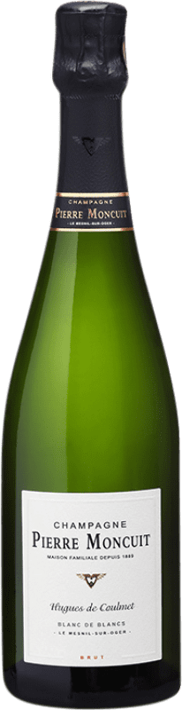 34,95 € Envio grátis | Espumante branco Pierre Moncuit Blanc de Blancs Hugues de Coulmet A.O.C. Champagne Champagne França Chardonnay Garrafa 75 cl