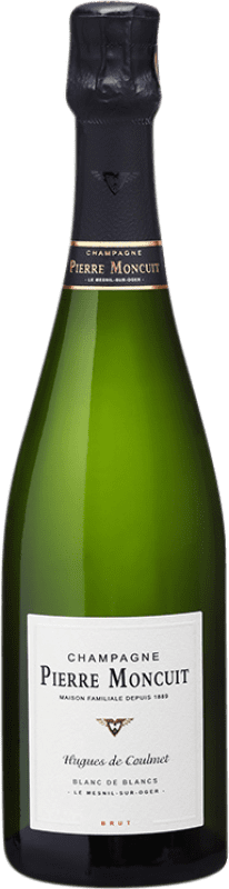 34,95 € Envio grátis | Espumante Branco Pierre Moncuit Hugues de Coulmet Blanc de Blancs A.O.C. Champagne Champagne França Chardonnay Garrafa 75 cl