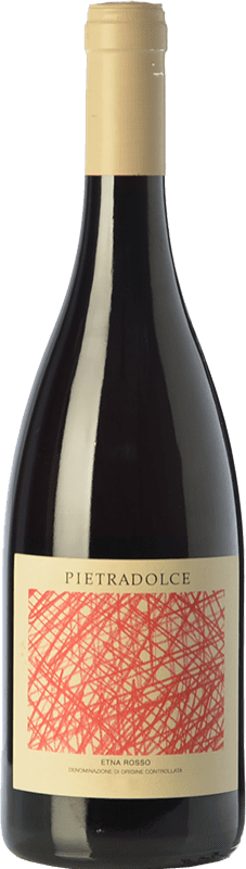 29,95 € Spedizione Gratuita | Vino rosso Pietradolce Rosso D.O.C. Etna Sicilia Italia Nerello Mascalese Bottiglia 75 cl