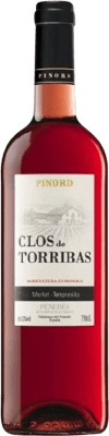 10,95 € Free Shipping | Rosé Wine Pinord Clos de Torribas D.O. Penedès Catalonia Spain Tempranillo, Merlot, Cabernet Sauvignon Eco — Organic 75 cl
