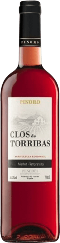 8,95 € 免费送货 | 玫瑰酒 Pinord Clos de Torribas Rosat D.O. Penedès 加泰罗尼亚 西班牙 Tempranillo, Merlot, Cabernet Sauvignon 瓶子 75 cl