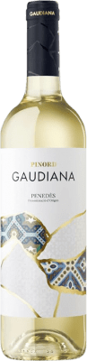 10,95 € Kostenloser Versand | Weißwein Pinord Gaudiana Blanc de Blancs Jung D.O. Penedès Katalonien Spanien Moscato — Muskateller, Macabeo, Xarel·lo, Parellada Flasche 75 cl