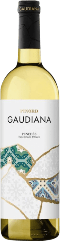 12,95 € Envío gratis | Vino blanco Pinord Gaudiana Blanc de Blancs Joven D.O. Penedès Cataluña España Moscato, Macabeo, Xarel·lo, Parellada Botella 75 cl