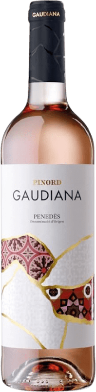 7,95 € Kostenloser Versand | Roséwein Pinord Gaudiana Jung D.O. Penedès Katalonien Spanien Tempranillo, Merlot Flasche 75 cl