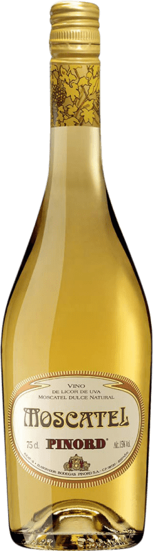 8,95 € Envío gratis | Vino dulce Pinord España Moscato Botella 75 cl