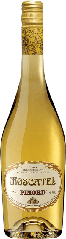 8,95 € Envio grátis | Vinho Doce Pinord Espanha Moscato 75 cl