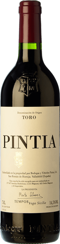 189,95 € Kostenloser Versand | Rotwein Pintia Alterung D.O. Toro Kastilien und León Spanien Tinta de Toro Magnum-Flasche 1,5 L
