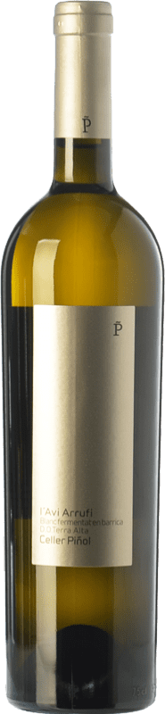 23,95 € Envío gratis | Vino blanco Piñol L'Avi Arrufi Blanc Fermentat en Barrica Crianza D.O. Terra Alta Cataluña España Garnacha Blanca Botella 75 cl