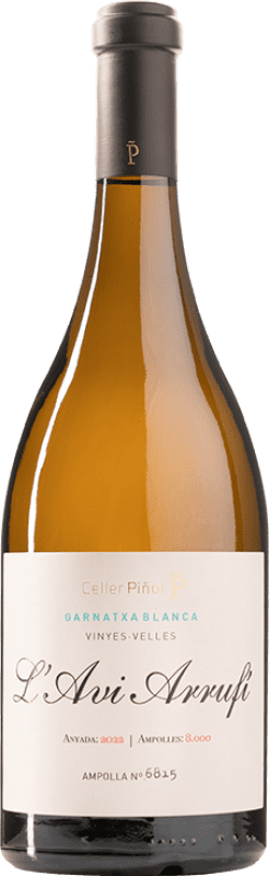 24,95 € Envoi gratuit | Vin blanc Piñol L'Avi Arrufi Blanc Fermentat en Barrica Crianza D.O. Terra Alta Catalogne Espagne Grenache Blanc Bouteille 75 cl