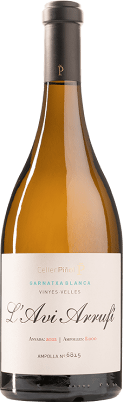 24,95 € Envio grátis | Vinho Branco Piñol L'Avi Arrufi Fermentado en Barrica D.O. Terra Alta Catalunha Espanha Garnacha — Grenache Garrafa 75 cl