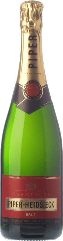 49,95 € Kostenloser Versand | Weißer Sekt Piper-Heidsieck Brut Reserve A.O.C. Champagne Champagner Frankreich Spätburgunder, Pinot Meunier Flasche 75 cl