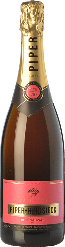 54,95 € Free Shipping | Rosé sparkling Piper-Heidsieck Rosé Brut A.O.C. Champagne Champagne France Pinot Black, Pinot Meunier Bottle 75 cl