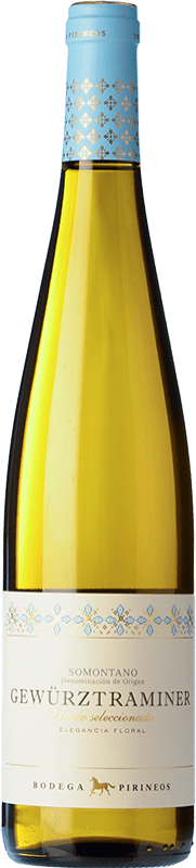 14,95 € Free Shipping | White wine Pirineos D.O. Somontano Aragon Spain Gewürztraminer Bottle 75 cl