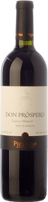 15,95 € Бесплатная доставка | Красное вино Pizzorno Don Próspero Молодой Уругвай Merlot, Tannat бутылка 75 cl