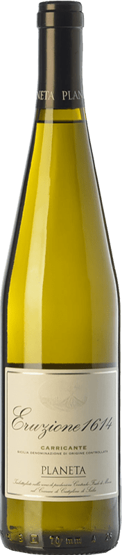 32,95 € Бесплатная доставка | Белое вино Planeta Eruzione 1614 I.G.T. Terre Siciliane Сицилия Италия Carricante бутылка 75 cl