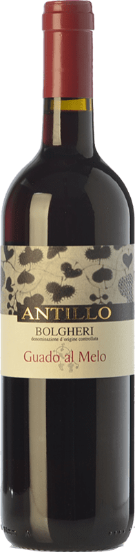 17,95 € Envoi gratuit | Vin Rouge Guado al Melo Antillo D.O.C. Bolgheri Toscane Italie Cabernet Sauvignon, Sangiovese, Petit Verdot Eco — Biologique Bouteille 75 cl