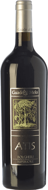 44,95 € Envoi gratuit | Vin Rouge Guado al Melo Atis Supérieur D.O.C. Bolgheri Toscane Italie Merlot, Cabernet Sauvignon, Cabernet Franc Eco — Biologique Bouteille 75 cl