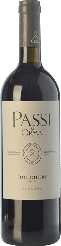 23,95 € Kostenloser Versand | Rotwein Podere Orma Passi I.G.T. Toscana Toskana Italien Merlot, Cabernet Sauvignon, Cabernet Franc Flasche 75 cl