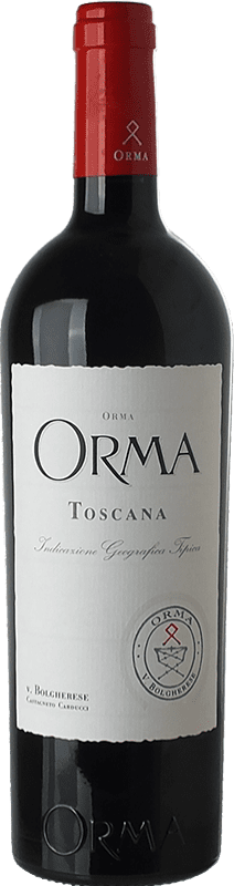 234,95 € Envío gratis | Vino tinto Podere Orma I.G.T. Toscana Toscana Italia Merlot, Cabernet Sauvignon, Cabernet Franc Botella Magnum 1,5 L