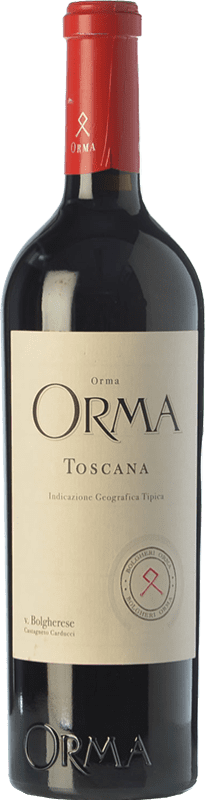 81,95 € Envio grátis | Vinho tinto Podere Orma I.G.T. Toscana Tuscany Itália Merlot, Cabernet Sauvignon, Cabernet Franc Garrafa Magnum 1,5 L
