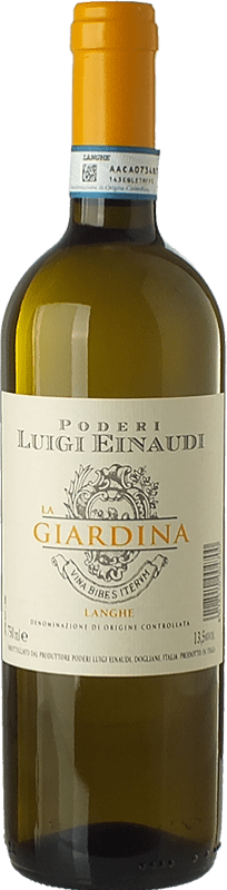 11,95 € Бесплатная доставка | Белое вино Einaudi La Giardina D.O.C. Langhe Пьемонте Италия Chardonnay, Sauvignon White бутылка 75 cl