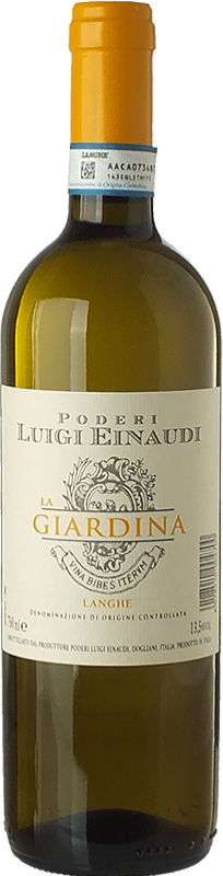 12,95 € Envío gratis | Vino Blanco Einaudi La Giardina D.O.C. Langhe Piemonte Italia Chardonnay, Sauvignon 75 cl