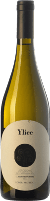 16,95 € Spedizione Gratuita | Vino Bianco Mattioli Ylice Classico Superiore D.O.C. Verdicchio dei Castelli di Jesi Marche Italia Verdicchio Eco — Biologico 75 cl
