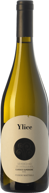 16,95 € Бесплатная доставка | Белое вино Mattioli Ylice Classico Superiore D.O.C. Verdicchio dei Castelli di Jesi Marche Италия Verdicchio — Вердиккьо Eco — Эко Био Органический Бутылка 75 cl